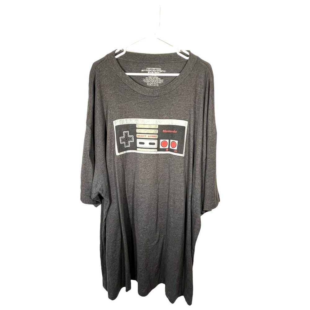 Nintendo Entertainment System Men's Short Sleeve T Shirt Size 4XL Gray